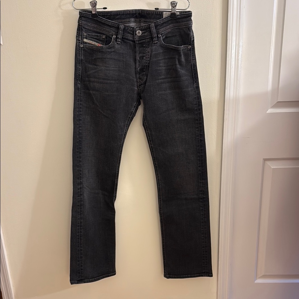 Diesel: Men's Black Denim Jeans